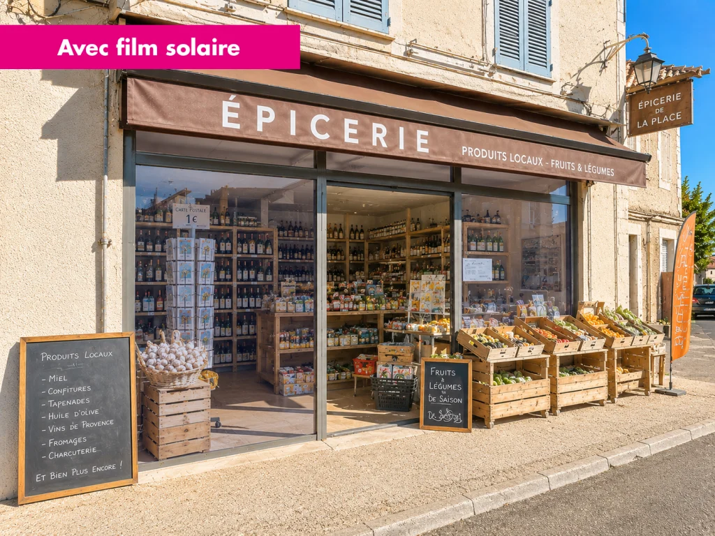 Avec film solaire